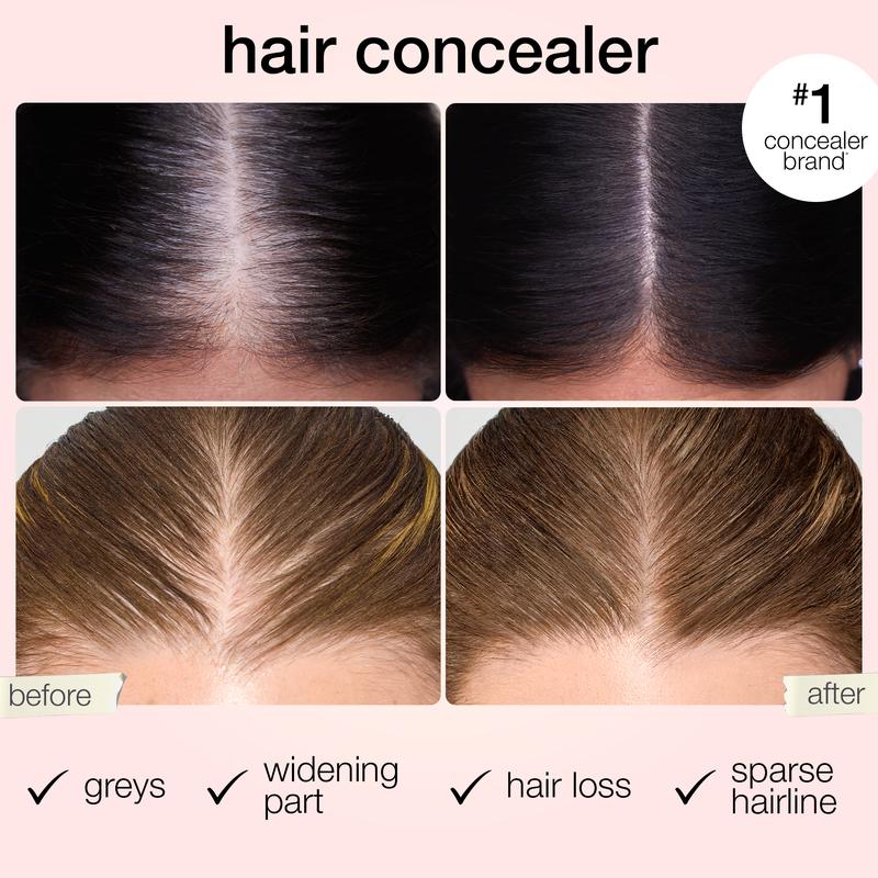 Touch & Go Hair Concealer Natural Coverage for Fuller, Younger-Looking Hair