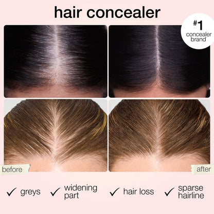 Touch & Go Hair Concealer Natural Coverage for Fuller, Younger-Looking Hair