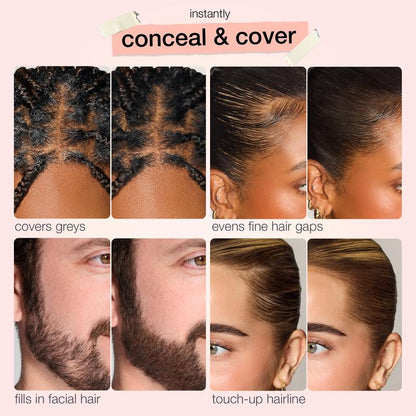 Touch & Go Hair Concealer Natural Coverage for Fuller, Younger-Looking Hair