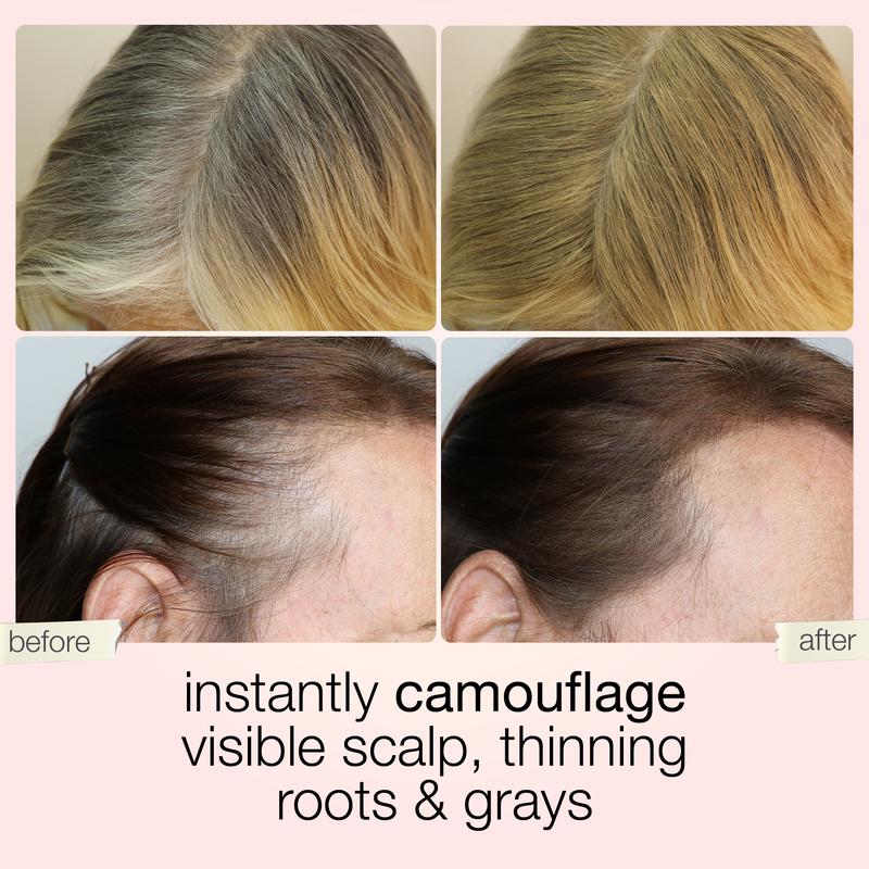 Touch & Go Hair Concealer Natural Coverage for Fuller, Younger-Looking Hair