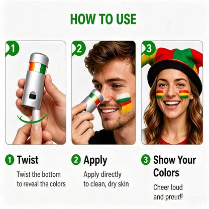 3-Color Face Paint Stick – Show Your Team Pride in Seconds!