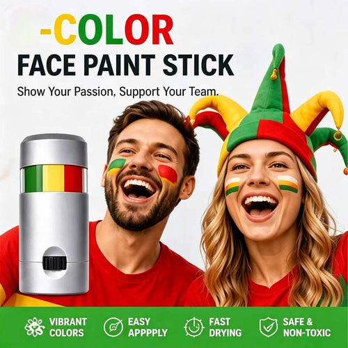 3-Color Face Paint Stick – Show Your Team Pride in Seconds!